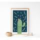 Cactus Wall Art - Nursery Wall Art Poster Kids Print Room Decor Print Baby Nursery Babyshower