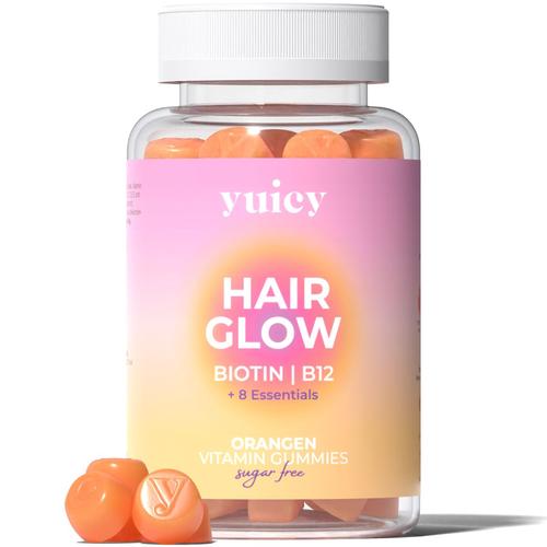 yuicy® Hair Glow – Biotin Gummies für Haarwachstum 60 St Fruchtgummi