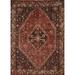 Tribal Shiraz Persian Vintage Area Rug Hand-knotted Wool Carpet - 3'9"x 5'0"