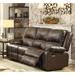 Red Barrel Studio® Donberg 81" Faux Leather Pillow Top Arm Reclining Sofa Faux Leather in Brown | Wayfair 459A13495F8D407882B6B314DD729896