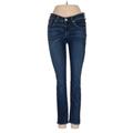 Rag & Bone/JEAN Jeans - Low Rise Skinny Leg Denim: Blue Bottoms - Women's Size 26 - Dark Wash