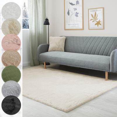 Fellteppich LUXOR LIVING "Novara", beige (creme), B:120cm H:30mm L:170cm, Kunstfaser, Teppiche, Kunstfell, Kaninchenfell-Haptik, besonders weicher Hochflor Image