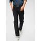 Gerade Jeans WRANGLER "Texas" Gr. 38, Länge 30, schwarz (black overdye) Herren Jeans Regular Fit