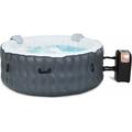 Spa Gonflable avec 108 Jets de Massage, 180 x 68 cm, Spa Rond Portable à 4 Personnes pour