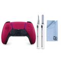 Pre-Owned Sony Play Station Dual Sense Wireless Controller Cosmic Red With Electric Cleaning Kit BOLT AXTION Bundle (Refurbished: Like New)