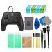 PowerA - Wired Controller for Nintendo Switch - Black With Cleaning Manual Kit Bolt Axtion Bundle Used