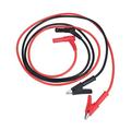 Hemoton 2 Pcs Banana Plug to Alligator Clip Test Lead Crocodile Clip Test Cable with Banana Plug (Black And Red)