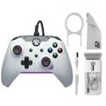 Pre-Owned PDP Wired Controller: Kinetic White - Xbox Windows 10/11 - Kinetic White With Cleaning Electric kit Bolt Axtion Bundle (Refurbished: Like New)
