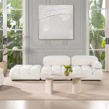 Marcel 109.5" Bubble Modular Modern Chaise Single Arm 3-Piece Sofa