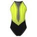 IEFIEL Girls Shiny Rhinestone Gymnastics Leotard Sparkly One-Piece Dance Outfit Sleeveless Athletic Bodysuit A Yellow 10