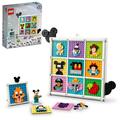 LEGO Disney Classic 100 Years of Disney Animation Icons 43221 Buildable Disney Set with Mickey Mouse Minifigure Creative Toy for Kids to Design Disney Wall Art Birthday Gift for Fans and Kids Age 6+