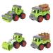 Mini Construction Truck 4 IN 1 DIY Truck Toys Tractor Build your own kit construction Toy Vehicle Bulldozer Cowcatcher Cement Roller Truck crane Lift truck