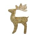 Garden Statue Solar Christmas Decoration Deer Handmade Wrought Iron Gold Silver Luminous Milu Deer Ornaments Christmas Holiday Decoration For Yard Indoor Christmas Ornament Balls Shatterproof