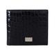 Dolce & Gabbana Black Bifold Card Holder Mens Exotic Leather Wallet - One Size