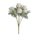 AURIGATE White Roses Long Stem Roses White Flowers White Fake Roses Real Touch Flowers White Silk Roses Faux Flowers for Floral Arrangement Wedding Bouquet Home Decorations