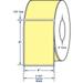 Compulabel 640091 4 x 6 Pastel Yellow Thermal Transfer Labels