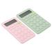 Uxcell Desk Basic Cute Calculator 2 Pack Desktop Calculators Battery Powered with 12 Digit LCD Display Pink Green