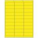 Compulabel 311152 Fluorescent Yellow Address Labels for Laser Printers 2 5/8 x 1 Inch Permanent Adhesive 30 per Sheet 100 Sheets per Carton