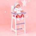 Olivia's Little World Wooden Baby Doll High Chair Manufactured Wood in White | Wayfair TD-0098A