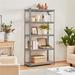 The Twillery Co.® Lundys 71" H x 35.5" W x 16" D 5-Tier Adjustable Metal MDF Storage Rack Shelves Boltless Shelving Wood/Wire/Metal in Gray | Wayfair