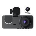 Vehicle Camera Clearance 3 Channel Dash Cam Front And Rear Inside HD 1080P Dash Camera 170Â°+140Â° Wide Angle IR Night Vision Loop Recording G-Sensor