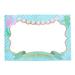 Frcolor Mermaid Themed Party Paper Photo Frame Romantic Fashion Picture Frame Handheld Photo Prop Wedding Birthday Party Favor