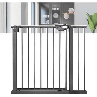 Naizy - Treppenschutzgitter 80cm Türschutzgitter ohne Bohren n Stop Safety Tür- & Treppengitter mit Image