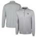 Men's Cutter & Buck Silver Los Angeles Chargers Helmet Stealth Heathered Quarter-Zip Pullover Top