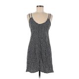 Brandy Melville Casual Dress - A-Line Plunge Sleeveless: Blue Dresses