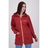 Regenmantel DEPROC ACTIVE "ROBSON LONG WOMEN", Damen, Gr. 36 (S), rot, 100% Polyester, casual, Langarm mit innenliegendem Gummizug, Mäntel, auch in Großen Größen erhältlich