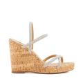 Dune Ladies KALI Diamante Cork-Wedge Slingback Sandals Size UK 7 Wedge Heel Wedges