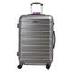 RMW Suitcase Medium Size| Hard Shell | Lightweight | 4 Dual Spinner Wheels | Trolley Luggage Suitcase | Medium 24" Hold Check in Luggage | Combination Lock (Dark Grey, Medium 24")