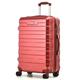 RMW Suitcase Medium Size| Hard Shell | Lightweight | 4 Dual Spinner Wheels | Trolley Luggage Suitcase | Medium 24" Hold Check in Luggage | Combination Lock (Red Wine, Medium 24")