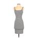 Trafaluc by Zara Casual Dress - Mini: Black Stripes Dresses - Women's Size Small