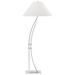 Metamorphic Contemporary 54"H Vintage Platinum Floor Lamp w/ Anna Shad