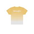 Wrangler Women's Relaxed Ringer Tee T-Shirt, Yellow, Small