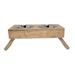 Adog Eco-Friendly Elevated Dog Wood Feeder Wood (durable & stylish)/Metal/Stainless Steel (easy to clean) in Brown/Gray | Wayfair JMP1517