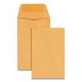 1Pack Quality Park Kraft Coin and Small Parts Envelope #1 Extended Square Flap Gummed Closure 2.25 x 3.5 Brown Kraft 500/Box (50160)