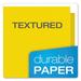 Pendaflex Colored File Folders 1/3-Cut Tabs: Assorted Letter Size Yellow/Light Yellow 100/Box | Order of 1 Box