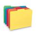 Smead Interior File Folders 1/3-Cut Tabs: Assorted Letter Size 0.75 Expansion Assorted Colors 100/Box | Order of 1 Box