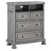 One Allium Way® Piland 4 Drawer Media Chest Wood in Gray | 47.13 H x 41.5 W x 20.3 D in | Wayfair 6A7353CA102C412B9D86295652008AE0