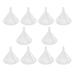 Homemaxs 10pcs Plastic Kitchen Funnel Liquid Oil Pour Transferring Funnel Household Kitchen Gadget Tool Food Grade Material Funnel for Home Kitchen