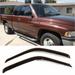 For Dodge 1994-2000 Ram 1500 Slim Type Acrylic Window Visors 2Pc Set