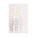 Chaolei Nail Accessories For Popular Fashion Nail Stickers Rose Gold Nail Thread Stickers Half Moon 3D Nail Decal Gold And Silver Stickers Nail Accessories for Women Nail Design