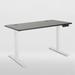 Odinlake Height Adjustable Standing Desk Wood/Metal in White/Black | 47 W x 24 D in | Wayfair S450-Black Top+White Leg-47×24