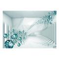 Orren Ellis Cymantha Diamond Corridor Turquoise Wall Mural Vinyl | 38 W in | Wayfair AB41CFAA8C7847D1863EB847EBDDBBF0