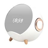 Aoujea Portable Bluetooth Speakers Wireless Charging Smart Home Bluetooth Desktop Small Stereo Mobile Phone Holder Computer Plug-in Memory Card U Disk Clock Alarm Clock Bluetooth Audio