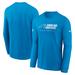 Men's Nike Blue Carolina Panthers Sideline Performance Long Sleeve T-Shirt