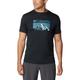 Columbia Herren Zero Rules Short Sleeve Graphic Shirt Technisches Kurzarm-T-Shirt, Black, Fractal Peaks,