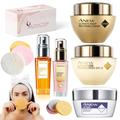 Avon Anew Ultimate Day Cream Spf 25,Mature Skin care, Ultimate Night Cream,Lifting Dual Eye Cream,C Vitamin Serum,Power Serum,Full Facial Care Set (Day,Night,Eye,Cvit,Power)